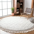 thumbnail image 7 of SAFAVIEH Casablanca Rordan Geometric Diamonds Shag Area Rug, Ivory, 8' x 10', 7 of 7