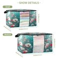 thumbnail image 2 of Foldable Clothes Storage Bags Clothes Organizer Bin with Clear Windows for Clothes Bedding Beautiful Floral Pattern, 2 of 6