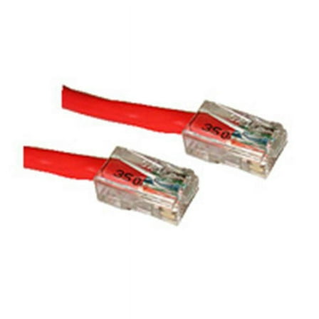 Cables To Go  25ft CAT 5E CROSSOVER PATCH CABLE RED - 25ft - Red