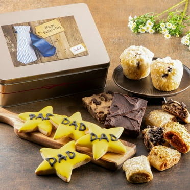 Dulcet Gift Baskets Deluxe Fathers Day Gift Package Star Dad Cookies for that Special Man