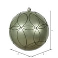 thumbnail image 7 of Vickerman 6" Wrought Iron Candy Ornament with Circle Glitter Pattern, 3 per Bag, 7 of 7