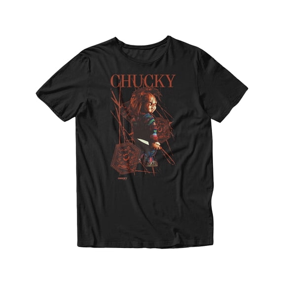 Chucky Child's Play Graphic Short Sleeve T-Shirt for Men (Black, S-XXL)