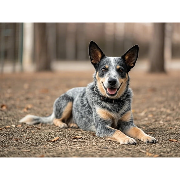 Blue Heeler Australian Cattle Dog Diamond Painting DIY Kits 5D Diamond Art Full Round Drill Crystal by Number Stitch Embroidery Arts and Crafts for Living Room Home Wall Decor 12x16 inch / 30x40cm