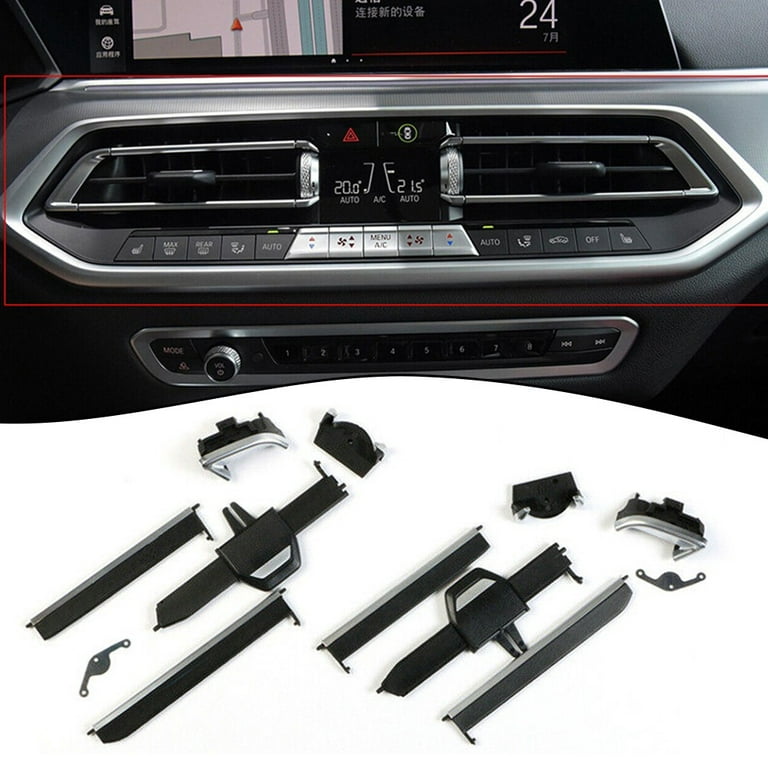 Car Fornt Left/Right/Central AC Air Vent Grille Tab Clip For BMW 7