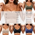 thumbnail image 5 of Bixock Sport Bra for Women Push Up Bra Wireless Bra Medium Padding Lace Thin Straps Lift Support Breathable Daily Office Women Under Wear, 5 of 6