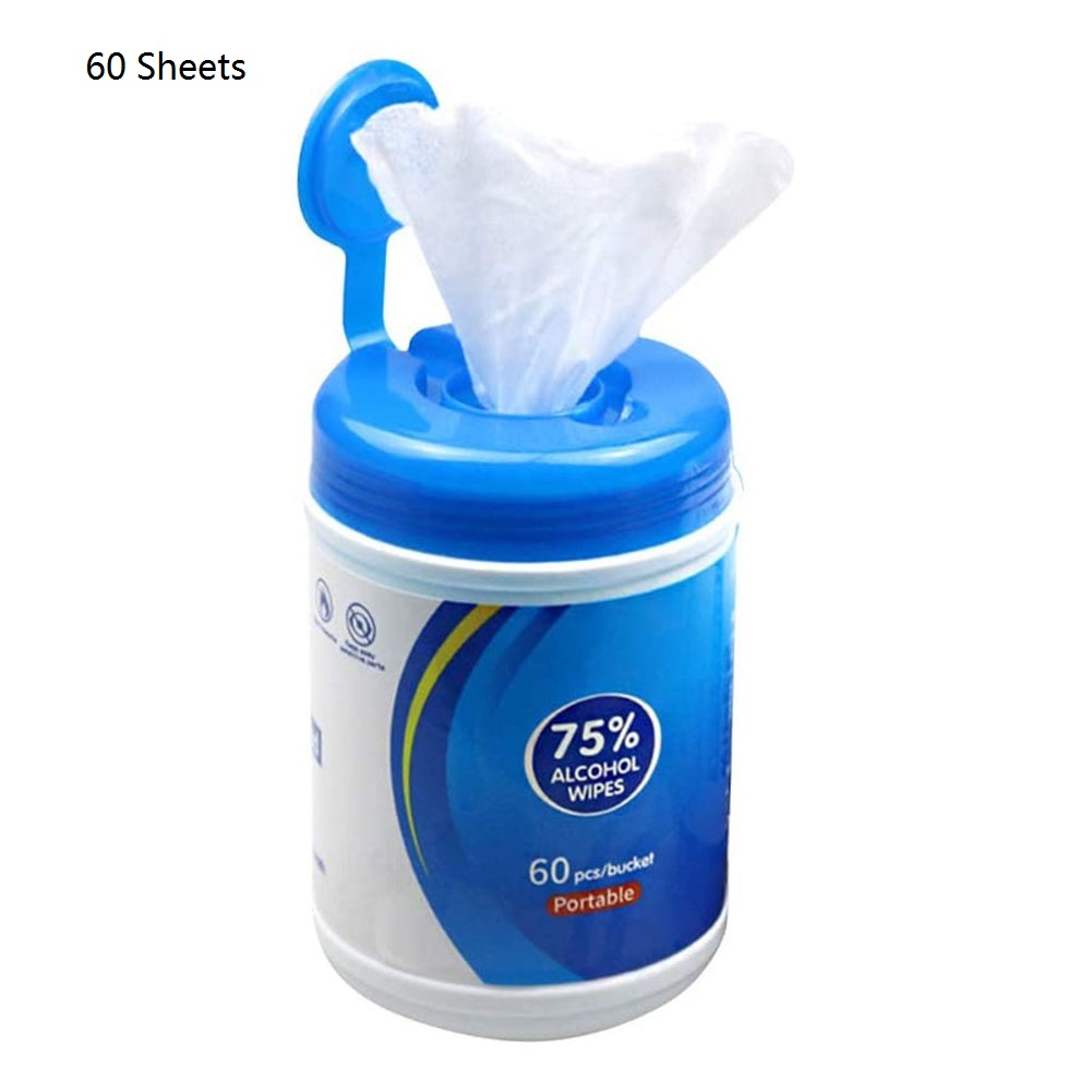 OIENS 60 Sheets Wipes Body Hand Face Wipes Cleansing Cloth Wet Wipes