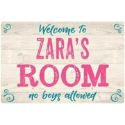 ZARA'S Room Kids Bedroom Sign 8x12 Metal Sign 208120089281
