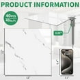 thumbnail image 2 of 40-Pack Peel and Stick Floor Tiles Vinyl Floor 12 x 12 inch Self Adhesive Waterproof Glossy Flooring Planks DIY for Bathroom, Kitchen, Living Room, RV, Cover 40 Sq. Ft, Polish White Marble, 2 of 14