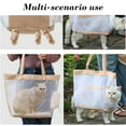 thumbnail image 6 of Transparent Nylon Mesh Portable Pet Bag, Foldable Handheld Cats Bag, Breathable Travel Carrier, Adjustable Drawstring Window, Safe and Comfortable for Pets, 6 of 6