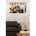 thumbnail image 2 of Marvel Comics - Marvel 80th Anniversary - Heroes Wall Poster, 22.375" x 34", Framed, 2 of 2