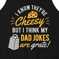thumbnail image 3 of Instant Message - Cheesy Dad Jokes Grate  - Men's Jersey Tank Top, 3 of 6