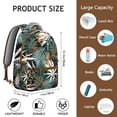 thumbnail image 4 of Colorful Botanical Backpack Hawaiian Floral Palm Leaf Jungle Backpack Tropical Leaf School Bag for Student and Student, 4 of 4