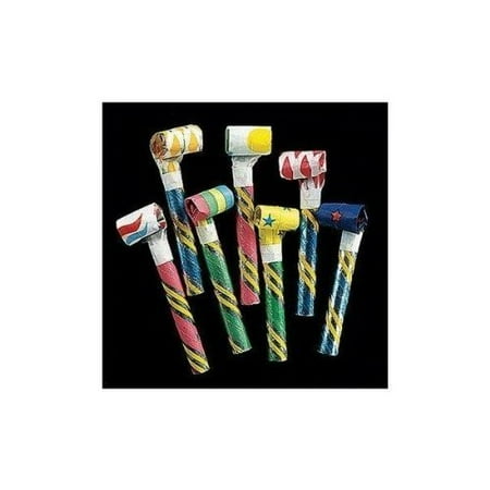 Fun Express 144 Metallic Paper Party Noisemaker Blowouts Novelty