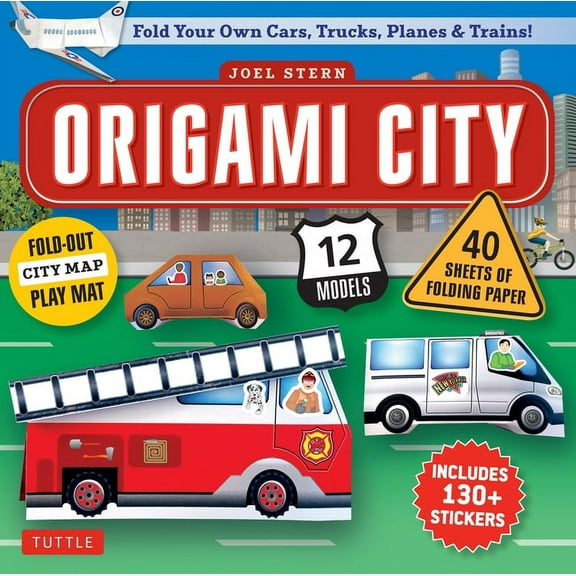 Origami City Kit: Fold Your Own Cars, Trucks, Planes & Trains!: Kit Includes Origami Book, 12 Projects, 40 Origami Papers, 130 Stickers and City Map (Other)
