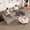 Camel, variant on 124" U-Shape Cloud Couch, Modern Modular Sectional U-Shape Sofa, Corduroy Boneless Couch Upholstered Couches Deep Seat Sleeper Chaise Longue for Living Room, No Assembly Required