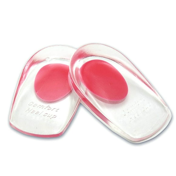 Plantilla,1 par de gel de silicona Heel Cups Almohadillas Insertos para zapatos Suave antideslizante Tomshoo  Plantilla