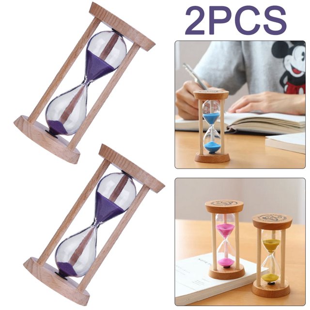 2 Uds Reloj Arena 3 Minutos Cepillo Dientes Temporizador () Púrpura