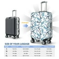 thumbnail image 6 of Xecao Hand Drawn Snake print Elastic Luggage Cover, with double-sided print , is perfect for travel, business, and daily use, 6 of 9