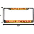thumbnail image 5 of Ferris State University Bulldogs Chrome Laser Cut License Plate Frame - Set of 2, 5 of 6