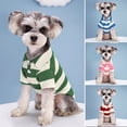 thumbnail image 2 of CSChome Pet Vest Contrast Color Striped Dog T-Shirt Soft Breathable Summer Doggy Clothes, 2 of 7