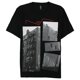 thumbnail image 1 of Camiseta gráfica I-N-C para Hombre Diseño de Edificio de 45 Grados Color Negro Grande, 1 of 1