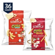 Simply Variety Pack, Cheetos White Cheddar Puffs & Crunchy, 0.875 oz Bags, 36 Count