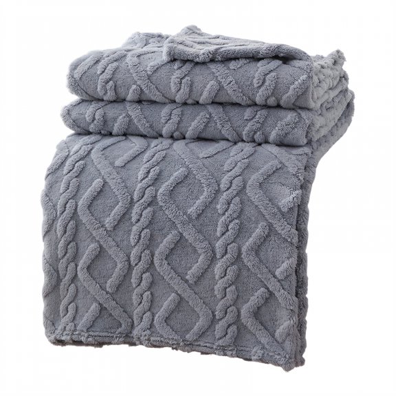 AUQ Throw Blanket,Warm Soft Interior Throw Blanket for Couch,Comfort Nap Design Bed Throw Blanket,Blue,120*200cm