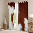 thumbnail image 3 of Castle Fairy Boys Girls Animal Cattle Print Curtains Pack of 2 (42x84 Each),Western Farm Animal Curtains Blackout,Rustic Vintage Aesthetic Bedroom Curtains,Super Cozy Room Decor, 3 of 6