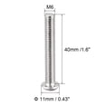 thumbnail image 3 of Unique Bargains Vis de Machine M6x40mm Tête Ronde Vis en Acier Inoxydable 304 Boulons 10 Pcs, 3 of 3
