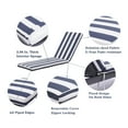 thumbnail image 2 of Chaise Lounge Cushions Outdoor, Breathable and UV Resistant, Fade Resistant & Fade-Resistant Lounger Cushions Suitable for Patio Furniture, Pool, Lawn (Blue striped-2 pcs), 2 of 9