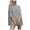 Grey, variant on Unir Womens Sweaters, Pullover Sweaters For Women, Womens Chunky Knit Turtleneck Poncho Sweater, Solid Loose Cape Shawl Side Split Oversized Fall Sweater Top, 1 Unit, S‑XL, Plus Size Friendly