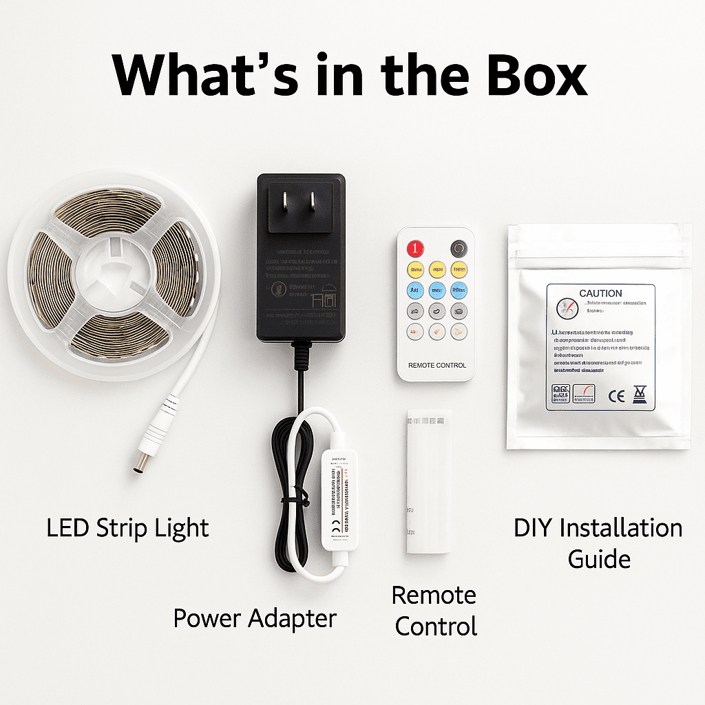 YI LIGHTING LED 16.4FT Tunable White LED Tape Light Kit with Remote 2700K-6500K