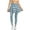American Tribal Blue, variant on Comfy Women's Tennis Skirted Leggings Tights Active Yoga Skirt with Pocket Stylish Casual Athletic Leggings with Skirt Fashion Outfits, Camouflage Military Green Black Snake Scale, M