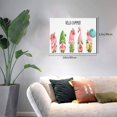 thumbnail image 2 of Daiia Hello Summer Gnome Print Canvas Decorative Picture – 30x40in Artistic Wall Art, Ready-to-Hang Canvas Print for Living Room（Horizontal）, 2 of 6