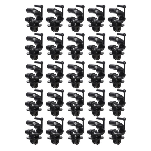 T Post Insulator Clips, Compact Design Electric Fence Insulator 25PCS Non Conductive for 1-1/4 inch Posts for Pet Fences