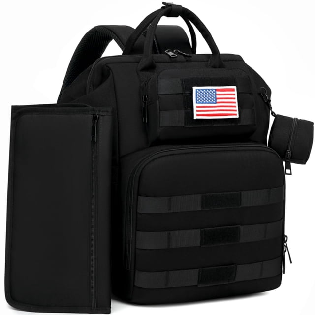 Mochila para Pañales ROSEGIN de 35L Resistente al Agua Negra