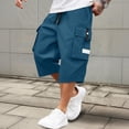 thumbnail image 4 of YNGKMEA Casual Cargo Shorts for Men Expandable Waist Lightweight Quick Dry Outdoor Athletic Jogging Hiking Shorts, 4 of 4