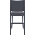 thumbnail image 4 of Compamia Siesta Maya Tabouret de Comptoir en Résine 25,6 Pouces Gris Foncé, 4 of 8