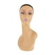 thumbnail image 2 of Cabeza de maniquí femenino Zulema maquilje complet Sombreros cara Hogar Salón Viajes Marrón izquierdo Rojo Morado, 2 of 8