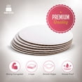 thumbnail image 3 of Cake S.O.S 10 inch Round White Coated Cardboard Cake Board, Greaseproof, (25-pack), 3 of 9