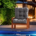 thumbnail image 5 of SHANNA Outdoor Chair Cushions, Tufted Thicken Waterproof Patio Chair Pad Wicker Chair Seat Cushion with Non-Slip Ties for Outdoor Furniture, Dark Gray, 5 of 14