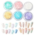 thumbnail image 2 of 6 Box/Set Nail Sequin Shining Long Lasting Macaron Color DIY Crafting Sufficient Quantity Star Flower Heart Shaped Manicure Paill, 2 of 10
