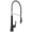 Polished Chrome Matte Black, variant on KOHLER 23765-BMB Tone Semi Professional Kitchen Faucet, Matte Black Moderne Brass