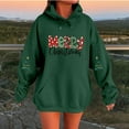thumbnail image 2 of FYDUU Christmas Hoodies for Women Fashion Letter Print Hooded Sweatshirt Long Sleeve Pullover Casual Tops for Fall Winter Clothes, 2 of 4