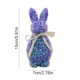 thumbnail image 3 of Decoraciones de Pascua, adornos de Pascua, regalos de Pascua, decoraciones de conejo de Pascua con lentejuelas y decoraciones de exterior con temática de conejo de Pascua para decoración de jardín y f, 3 of 6