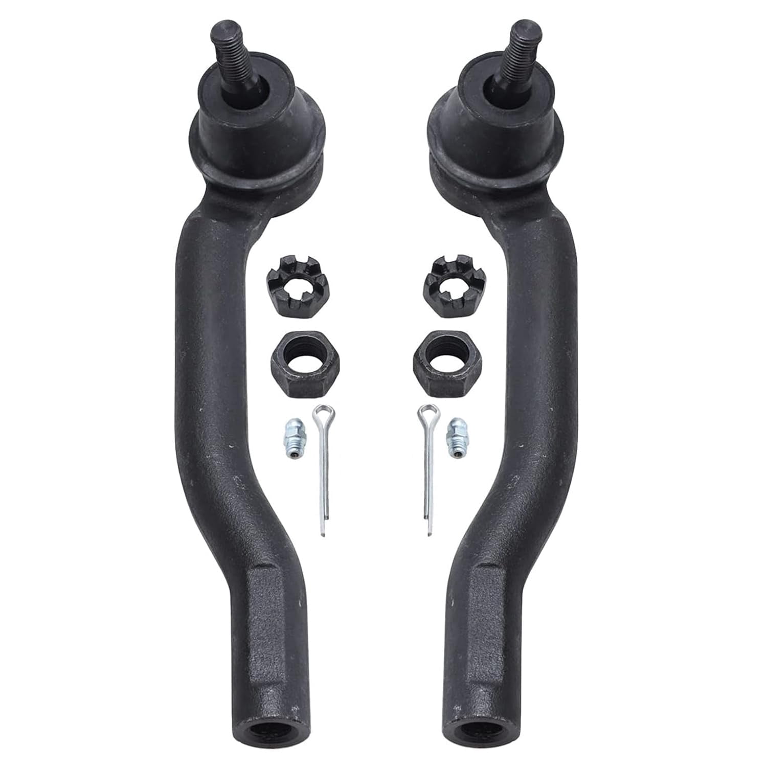 Detroit Axle - Front End 8pc Suspension Kit for 2007-2012 Nissan Versa 2009-2014 Nissan Cube, Lower Control Arms with Ball Joints Inner Outer Tie Rods Sway Bars Replacement