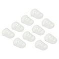 thumbnail image 1 of Unique Bargains Protège-Doigts Antidérapant pour Bouts de Doigts, Protège-Doigts en Silicone, Lot de 10, Transparent, 1 of 6