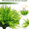 thumbnail image 6 of Goowood Artificial Persian Ferns Faux Plants Outdoor Garden Patio Porch Decor Realistic Simulation Greenery for Wedding Window Box, 6 of 8