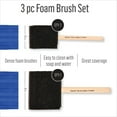 thumbnail image 3 of FolkArt 3 Piece Foam Brush Set - 2" & 3", 3 of 8