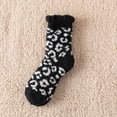 thumbnail image 2 of Dalrosia Fuzzy Socks for Women Warm Fluffy Socks Winter Slipper Socks Soft Cute Leopard Socks, 2 of 2